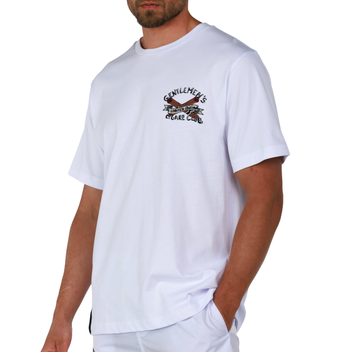 ALLARD WHITE | Mens Cotton Oversized T-Shirt CIGARE