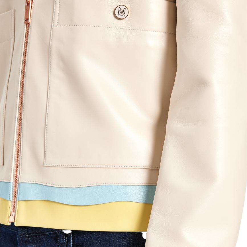 Leather Jacket 70 | BEIGE