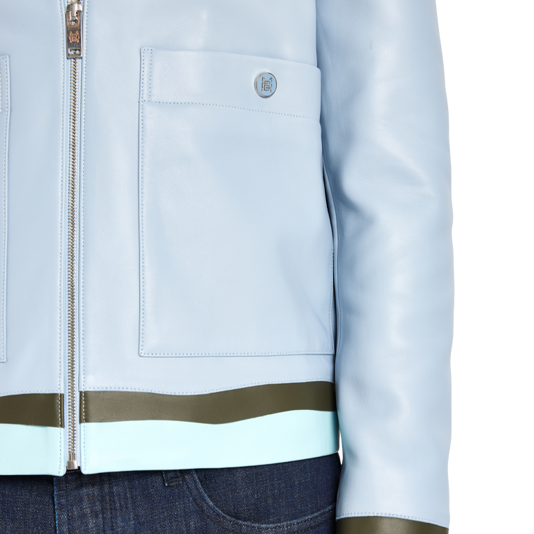 Leather Jacket 70 | SKY BLUE