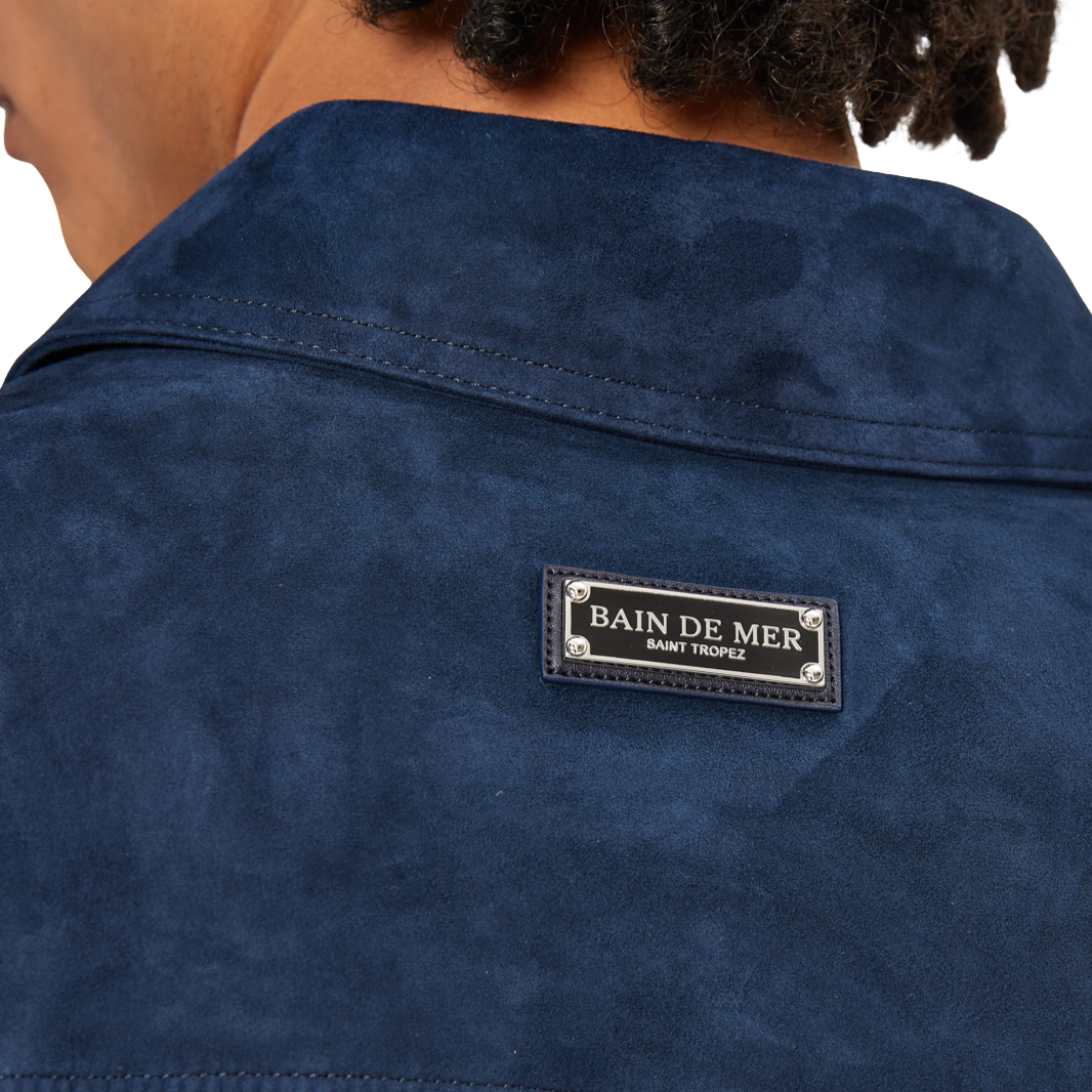 Leather Jacket Dandy | NAVY BLUE