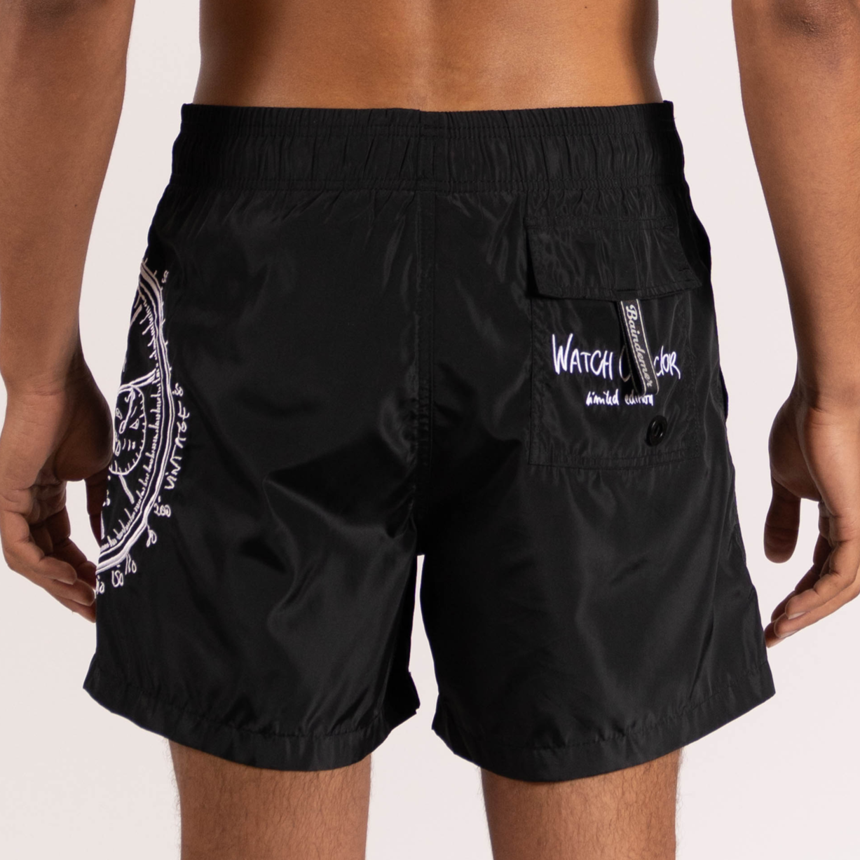 SWIMWEAR BIG WATCH COLLECTOR | BLACK