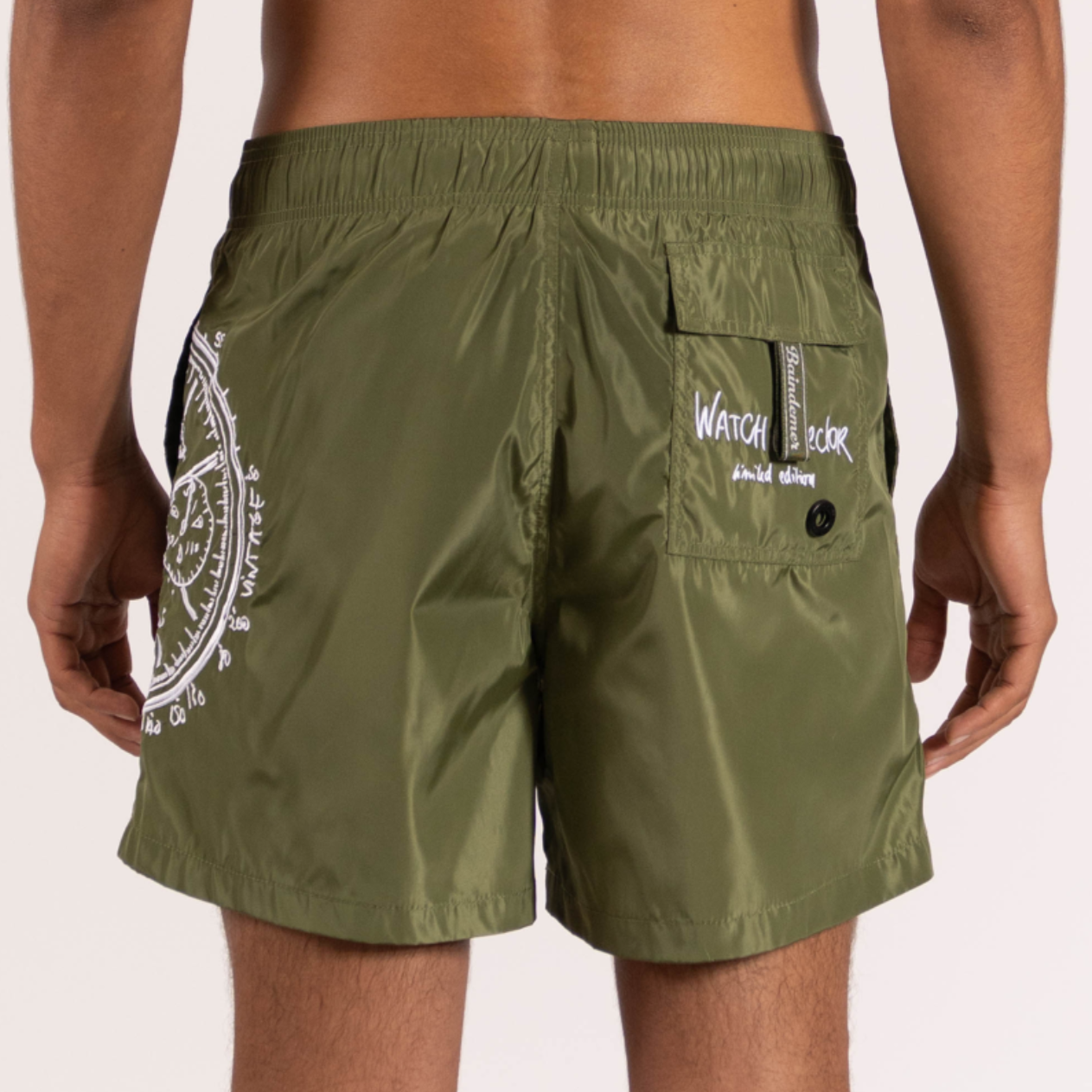 SWIMWEAR BIG WATCH COLLECTOR | MILITARY GREEN