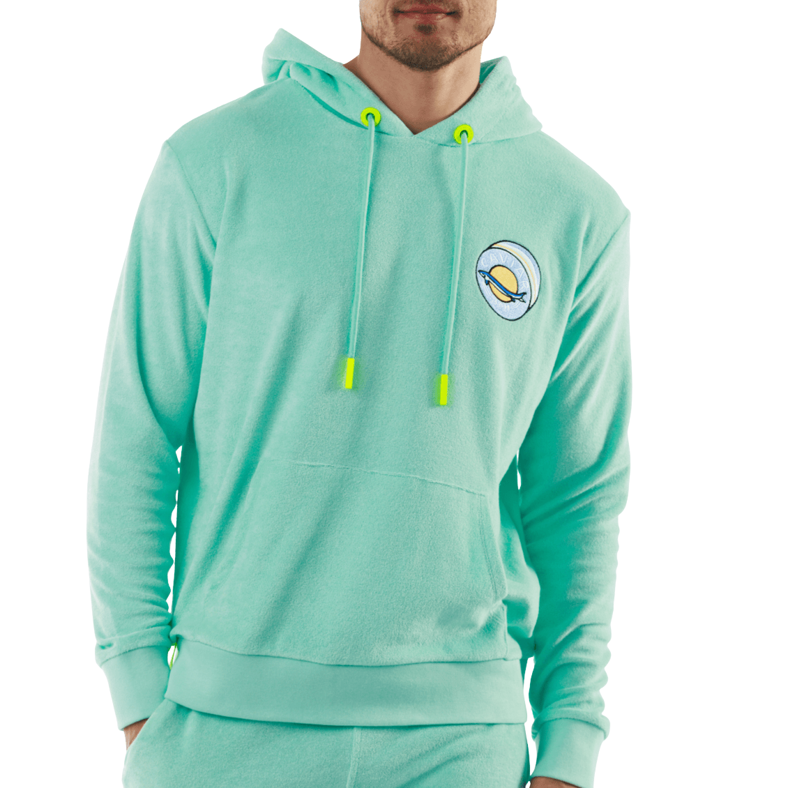 BOHEME TIFFANY BLUE | Towelling Hoodie AZUL POR FAVOR