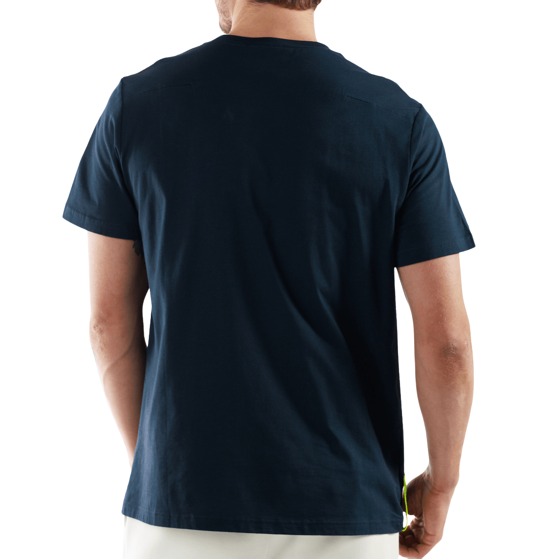 GAMBETTA NAVY BLUE | Classic Cut Cotton T-Shirt AZUL