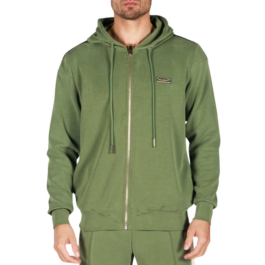 MILITARY GREEN | Mens Miami Zip Hoodie
