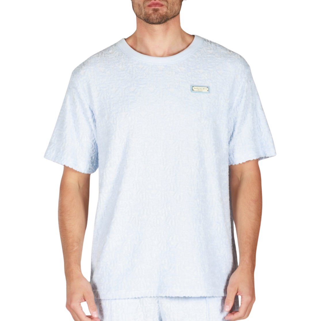 SKY BLUE | Oversized Monogram T-shirt