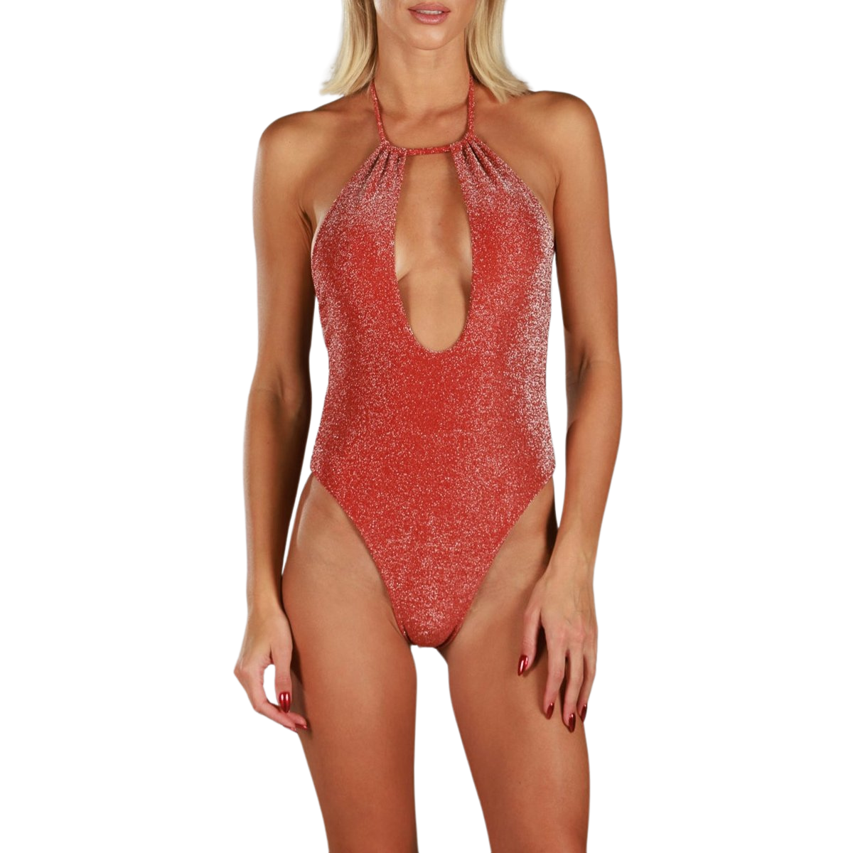 LIISI SPARKLE CHOCO | One-piece Swimsuit