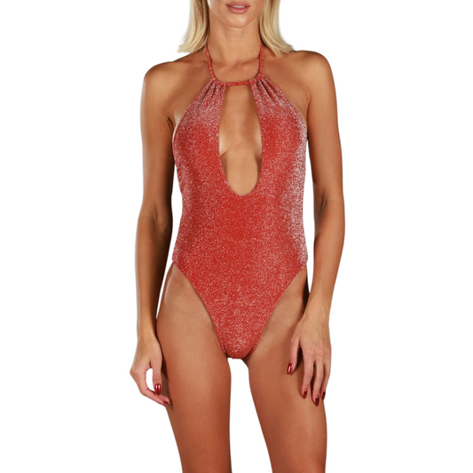 LIISI SPARKLE CHOCO | One-piece Swimsuit