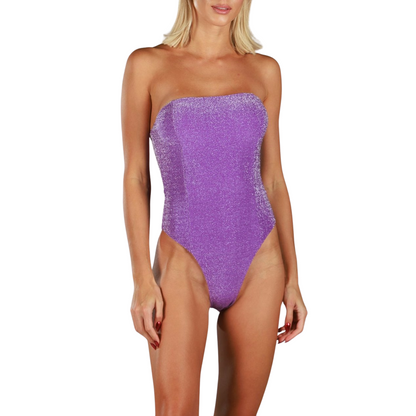 HANNA SPARKLE PURPLE | One-piece Swimsuit