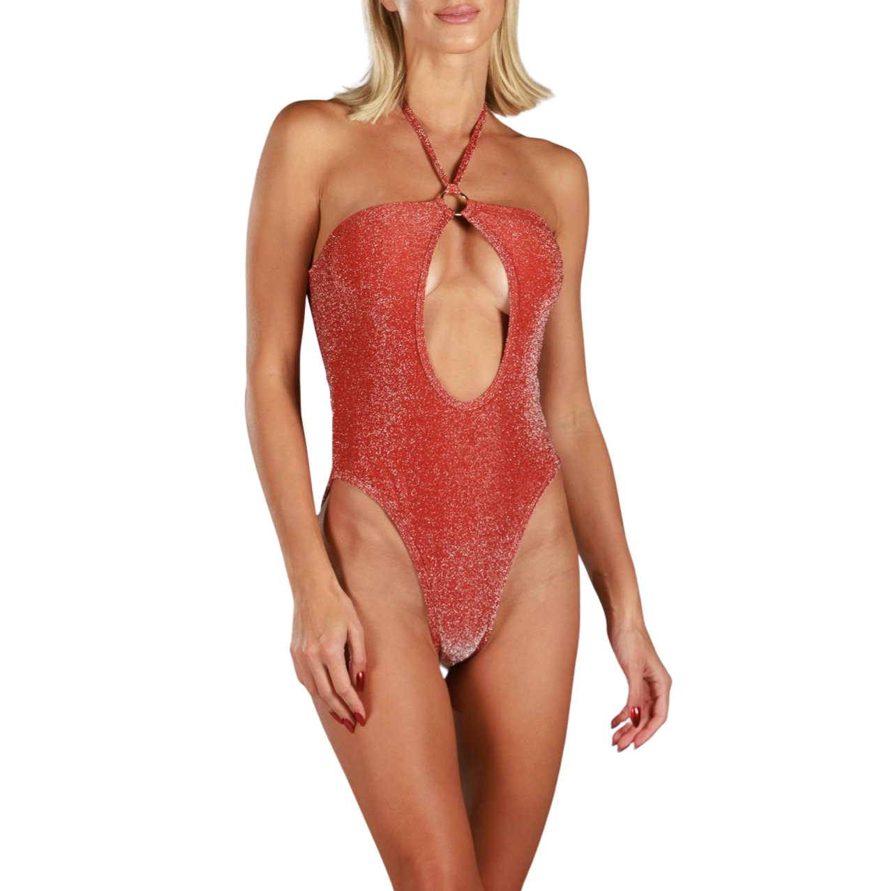 GERLI SPARKLE CHOCO | One-piece Swimsuit