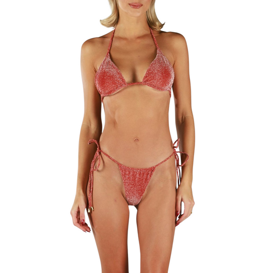 LUNA SPARKLE CHOCO | Bikini Top