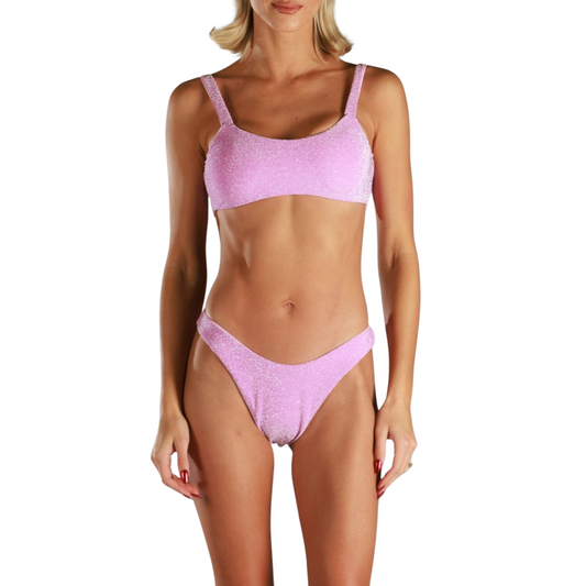 LOORE SPARKLE PINK | Bikini Top