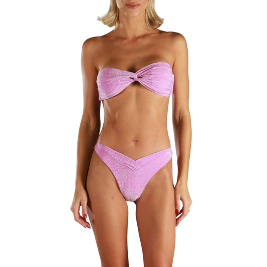 INNA SPARKLE PINK | Bikini Top