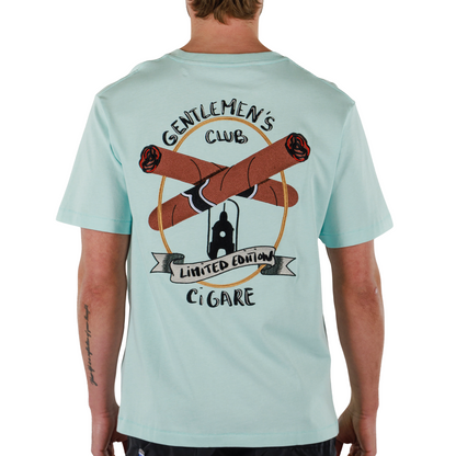 ALLARD SKY BLUE | Mens Cotton Oversized T-Shirt CIGARE
