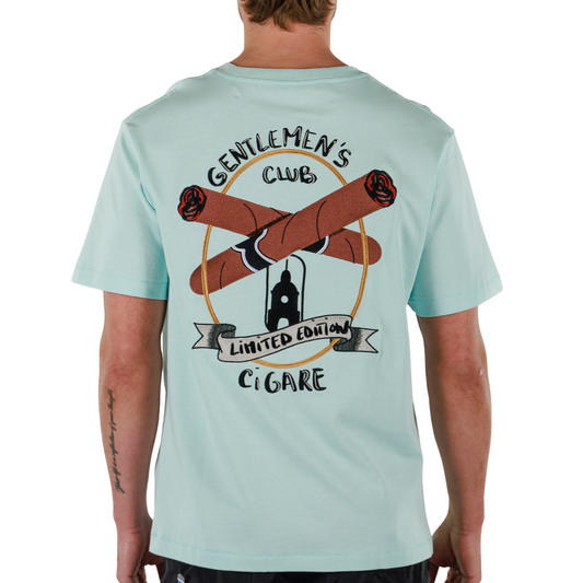 ALLARD SKY BLUE | Mens Cotton Oversized T-Shirt CIGARE