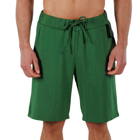 MILITARY GREEN | Mens Linen Shorts