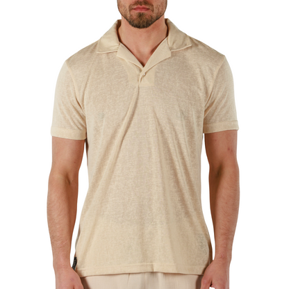 SAND | Mens Linen Polo