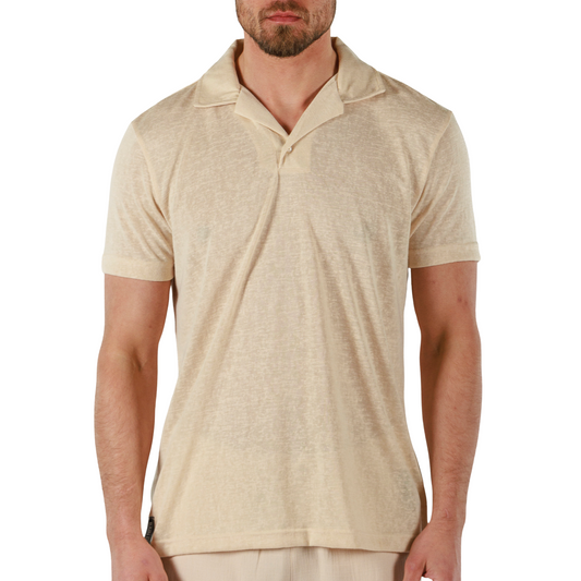 SAND | Mens Linen Polo