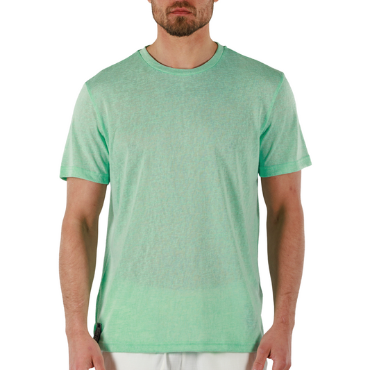 BROOK GREEN | Mens Linen T-shirt