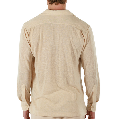 SAND | Mens Linen Shirt Long Sleeve