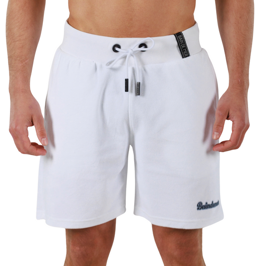 WHITE | BDM Towelling Shorts