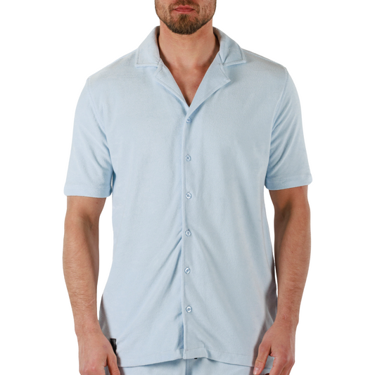 SKY BLUE | BDM Towelling Shirt Short Sleeve