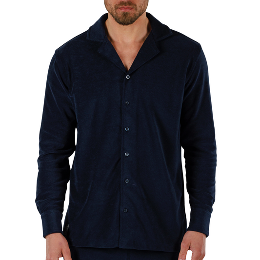 NAVY BLUE | BDM Towelling Shirt Long Sleeve