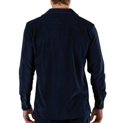 NAVY BLUE | BDM Towelling Shirt Long Sleeve