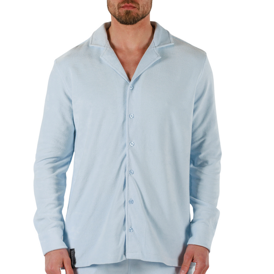 SKY BLUE | BDM Towelling Shirt Long Sleeve
