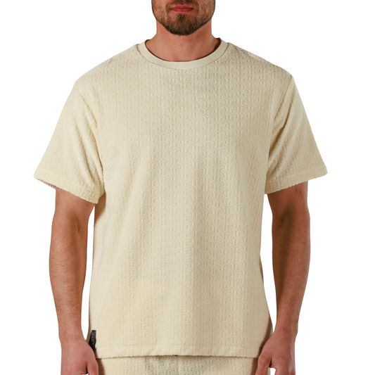 JACQUARD ECRU | Oversize T-shirt