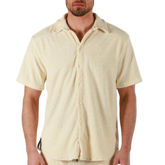 JACQUARD ECRU | Shirt Short Sleeve