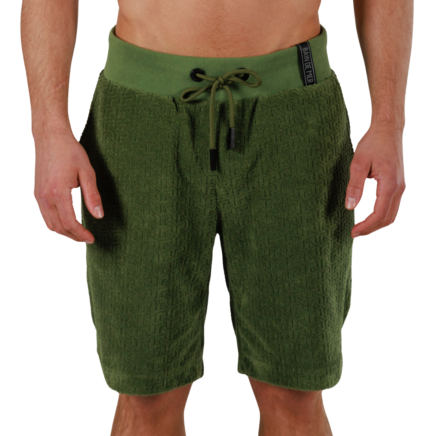 JACQUARD MILITARY GREEN | Shorts