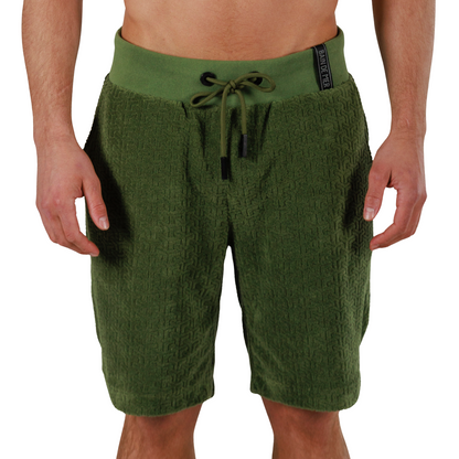 JACQUARD MILITARY GREEN | Shorts