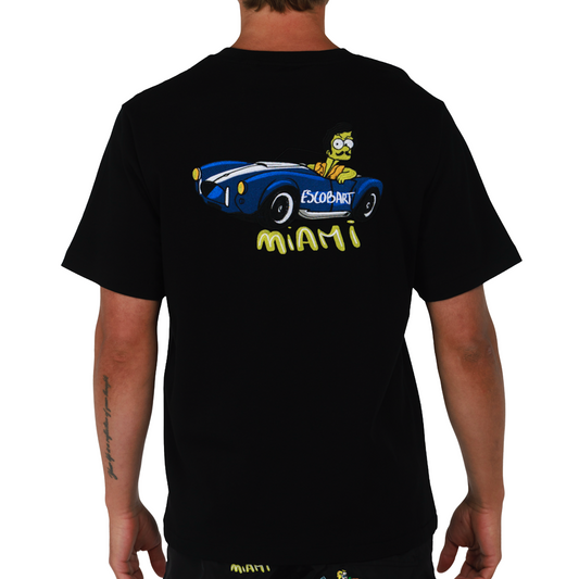 ALLARD BLACK | Mens Cotton Oversized T-Shirt BDM MIAMI