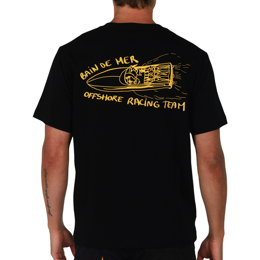 ALLARD BLACK | Mens Cotton Oversized T-Shirt BDM OFFSHORE