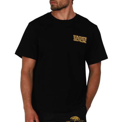 ALLARD BLACK | Mens Cotton Oversized T-Shirt BDM OFFSHORE