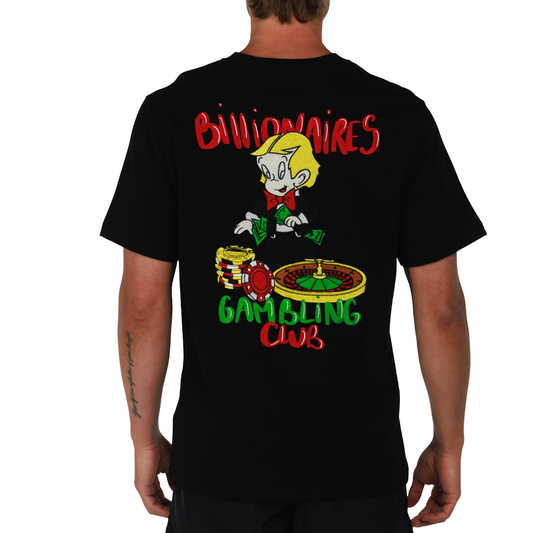ALLARD BLACK | Mens Cotton Oversized T-Shirt BILLIONAIRES CLUB