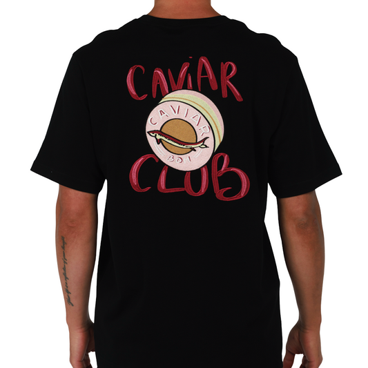 ALLARD BLACK | Mens Cotton Oversized T-Shirt CAVIAR CLUB