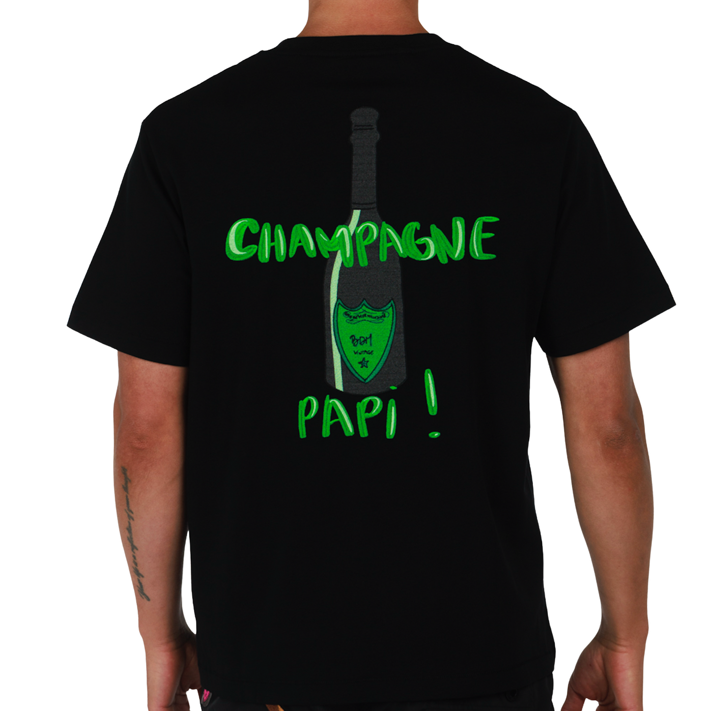 ALLARD BLACK | Mens Cotton Oversized T-Shirt CHAMPAGNE PAPI