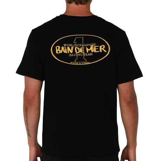 ALLARD BLACK | Mens Cotton Oversized T-Shirt CHAMPION