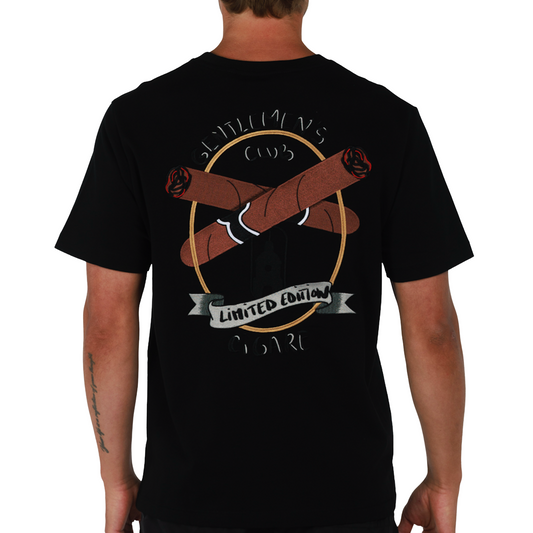ALLARD BLACK | Mens Cotton Oversized T-Shirt CIGARE