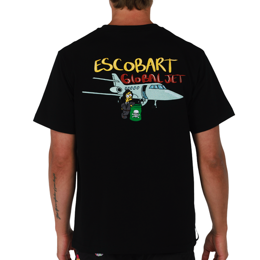 ALLARD BLACK | Mens Cotton Oversized T-Shirt GLOBAL JET
