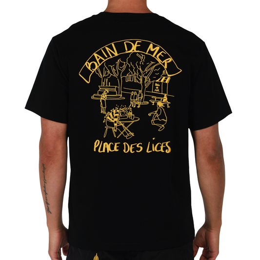ALLARD BLACK | Mens Cotton Oversized T-Shirt PLACE DES LICES