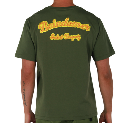ALLARD MILITARY GREEN | Mens Cotton Oversized T-Shirt BDM CLASSIC