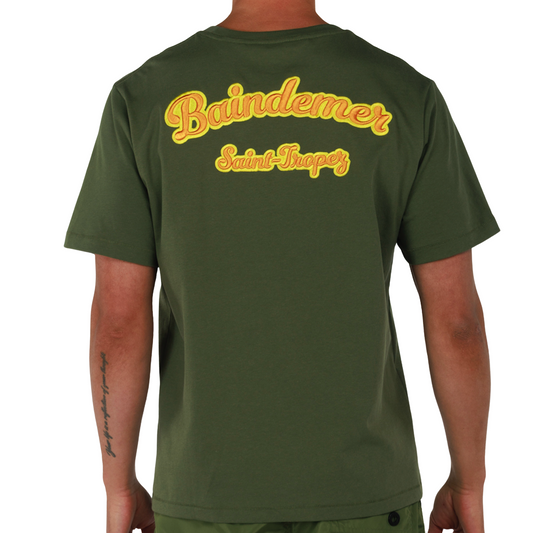 ALLARD MILITARY GREEN | Mens Cotton Oversized T-Shirt BDM CLASSIC