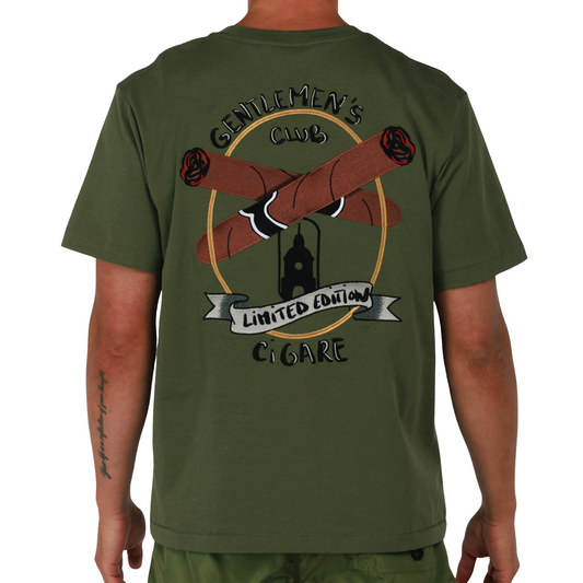 ALLARD MILITARY GREEN | Mens Cotton Oversized T-Shirt CIGARE
