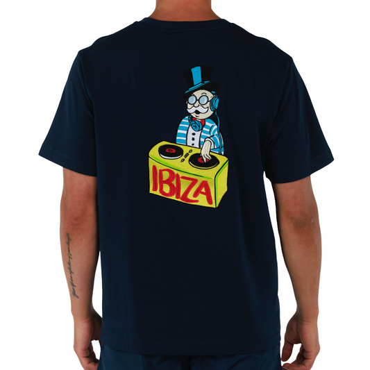 ALLARD NAVY BLUE | Mens Cotton Oversized T-Shirt BDM IBIZA
