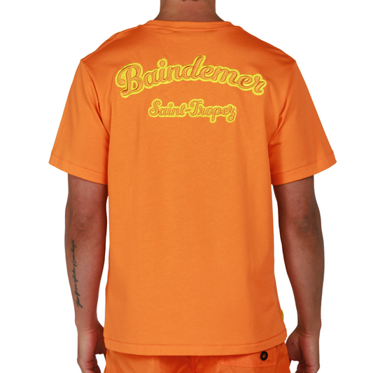 ALLARD ORANGE | Mens Cotton Oversized T-Shirt BDM CLASSIC