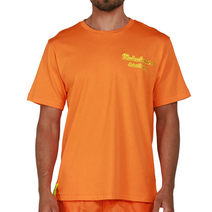 ALLARD ORANGE | Mens Cotton Oversized T-Shirt BDM CLASSIC SMALL