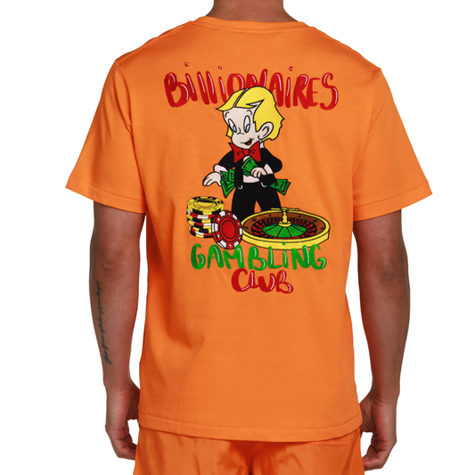 ALLARD ORANGE | Mens Cotton Oversized T-Shirt BILLIONAIRES CLUB